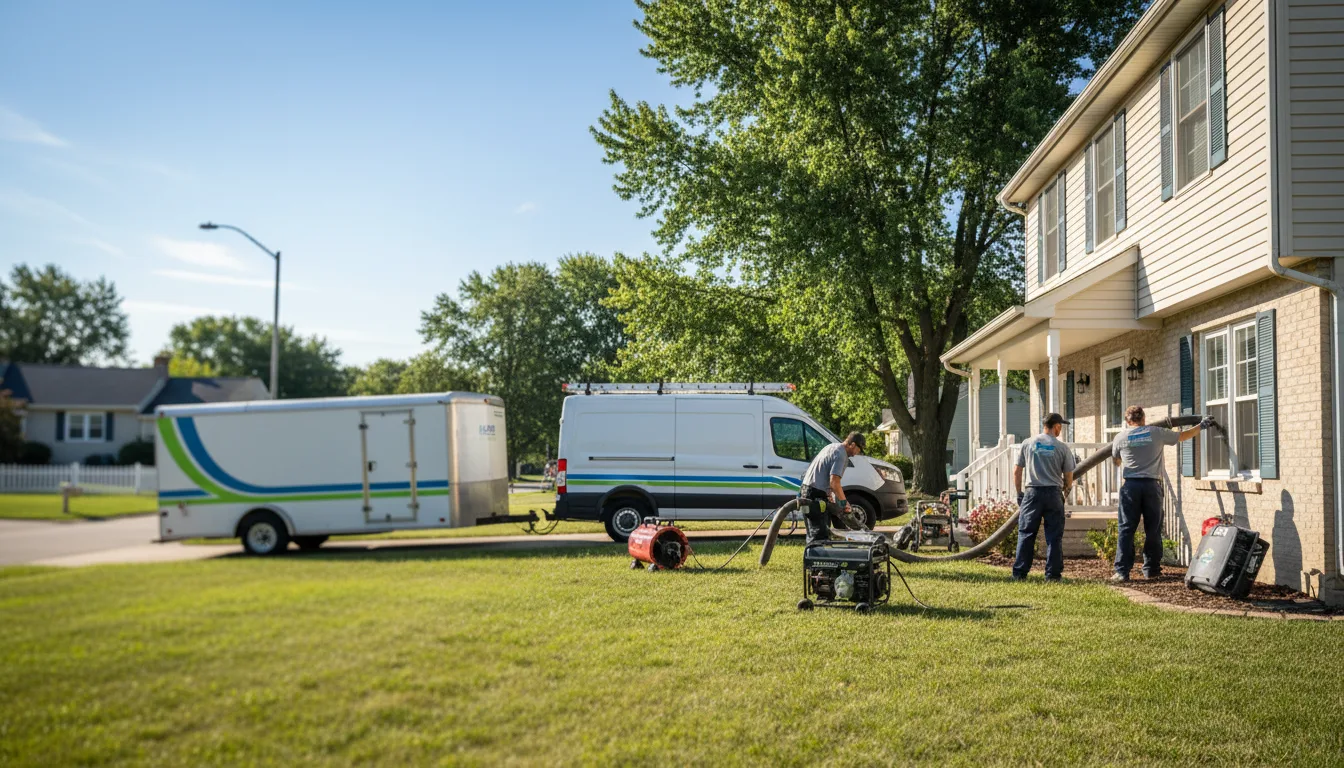 Flooded Basement Restoration And Cleanup With Repair in Kewanee, IL near me